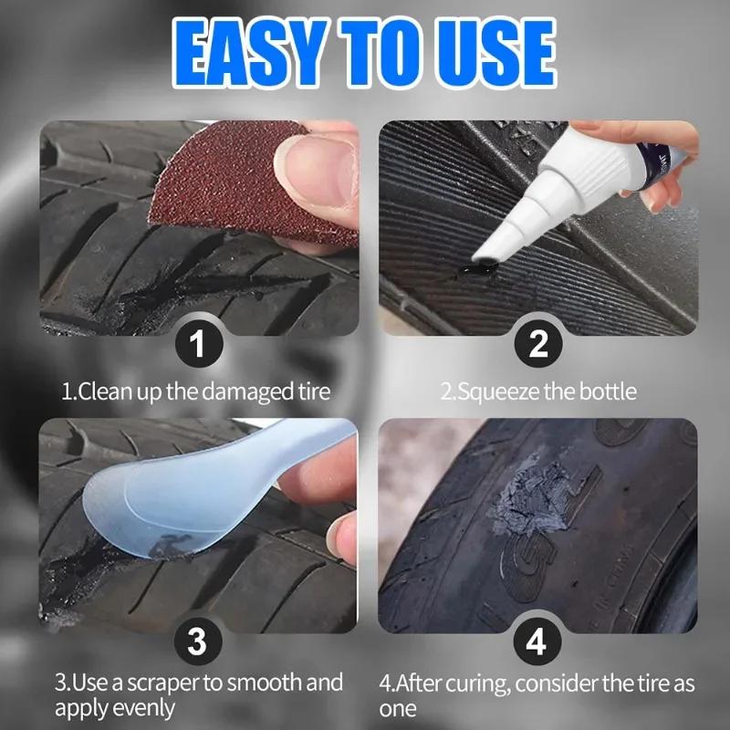 Araba Motosiklet Bisiklet Lastiği Lastik Tamir Sızdırmazlık Malzemesi Lastik Tamiri İçin Sıvı Kauçuk Tutkal Sıvı Güçlü Kauçuk Yapıştırıcı Tutkal Aracı