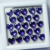 12 Pcs Lot Natural Purple Sapphire Heart Cut Certified Loose Gemstones