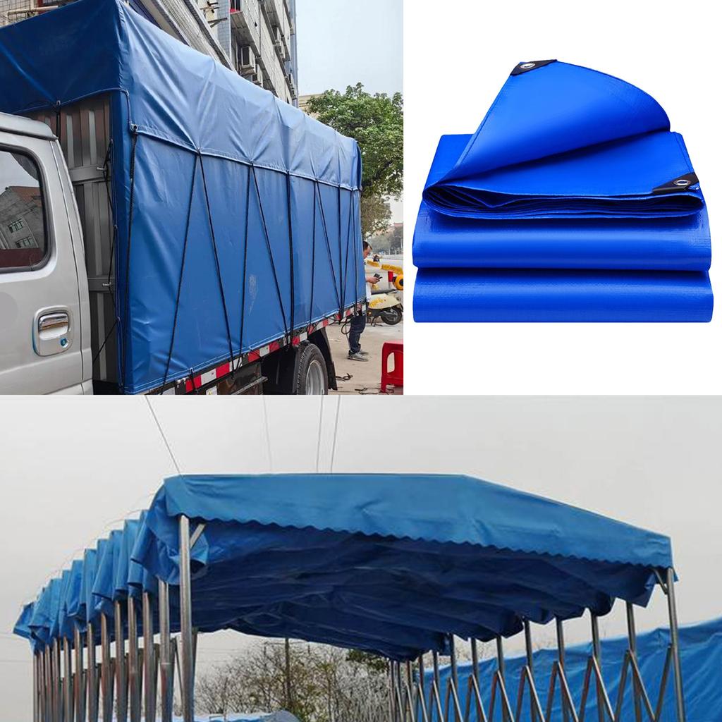 Water Resistant Plastic Tarp Double Layer Design Outdoor Rain Shelter Cover For Camping Picnics Weatherprevent Rain Tarp