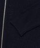 OTHERFITS Scaly Net Knit Zip-Up Hoodie (Navy)