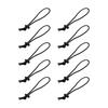 10Pcs Bungee Cord Elastic Cord Strap Bungee Tie Buckle Fastener Rope Hook Strap Elastic Bungee Strap Hook for Fasten