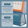 Small Desk 2025 English Printing Paper Calendar For Office Home Desktop Mini Calendar Schedule Planner Simple Style