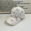 Spring and summer new lace breathable print butterfly sweet foreign sunshade cap trendy rhinestone fashion baseball cap