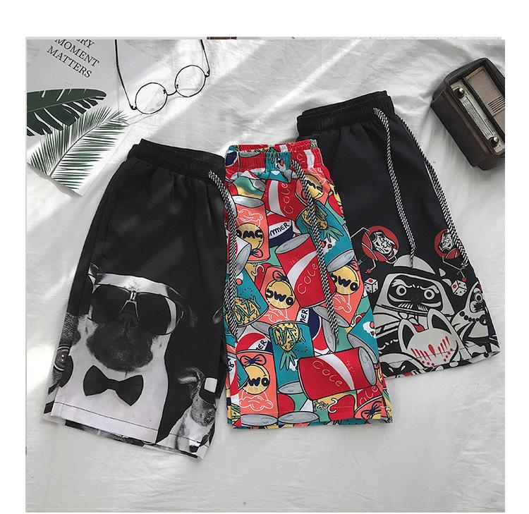 K167 Summer Casual Men's Korean Style Loose Beach Shorts