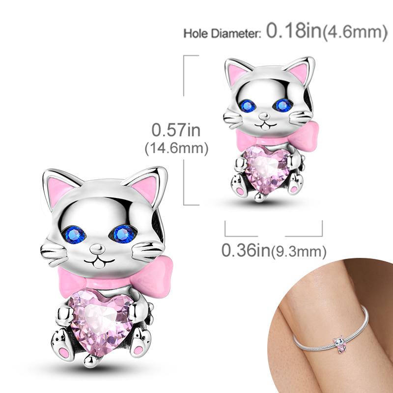 New Copper Plated Cute Dog Pets Charms Beads Fit Original Bracelet Charms Diy For Women Pendant Beads Jewelry Gift