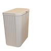 JINGRUIXIANG Wall-Mounted Slim Trash Can with Lid