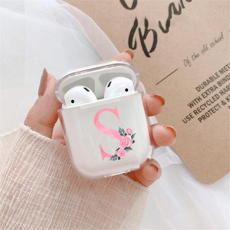 

Прозрачный чехол для AirPods с 26 буквами алфавита для Apple Airpods 3 Pro, защитный чехол для беспроводной гарнитуры, зарядное устройство, чехол Airpods pro