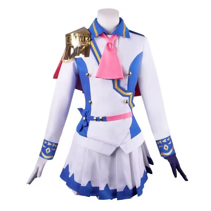 Uma Musume Pretty Derby Tokai Teio Cosplay Kostüm Schuluniform blauer Kragen süßes Kleid Cosplay Komplettanzug Halloween Party