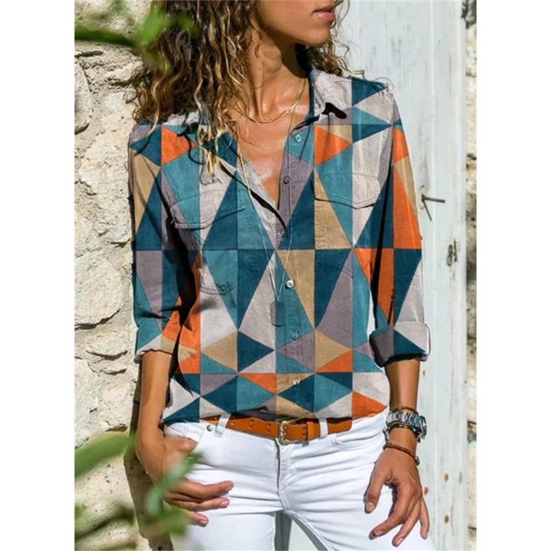 Elegant Fashion Women Shirt Loose Long Sleeve Large Size Shirt Women Casual Women Tops S
