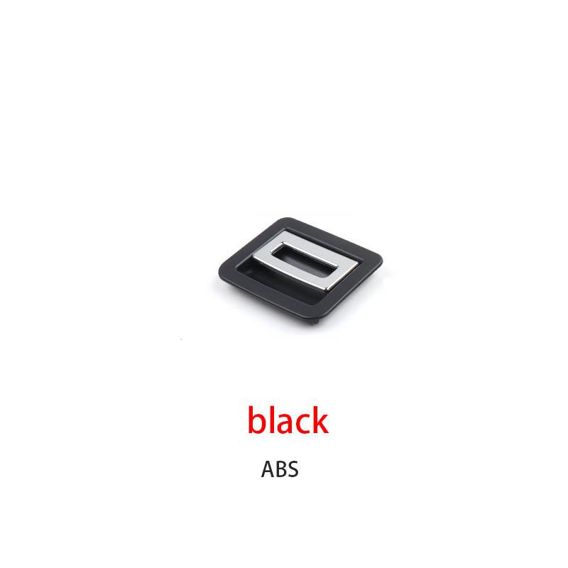 Car Trunk Tail Cover Bottom Plate Mat Floor Handle Auto Accessories For Porsche Cayenne 2011-2017 958551115001E0 958551115004H0 black ABS