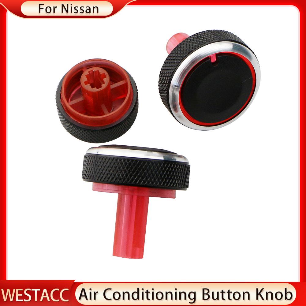 3Pcs Car AC Knob for Nissan Almera Sunny March Versa Cube Micra Versa Note Air Conditioning Heat Control Switch Knob