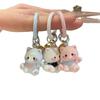 Cute Lucky Cat Bell Keychain Cartoon Bag Pendant Girl Sweet Key Ring Pendant Girlfriend Gift