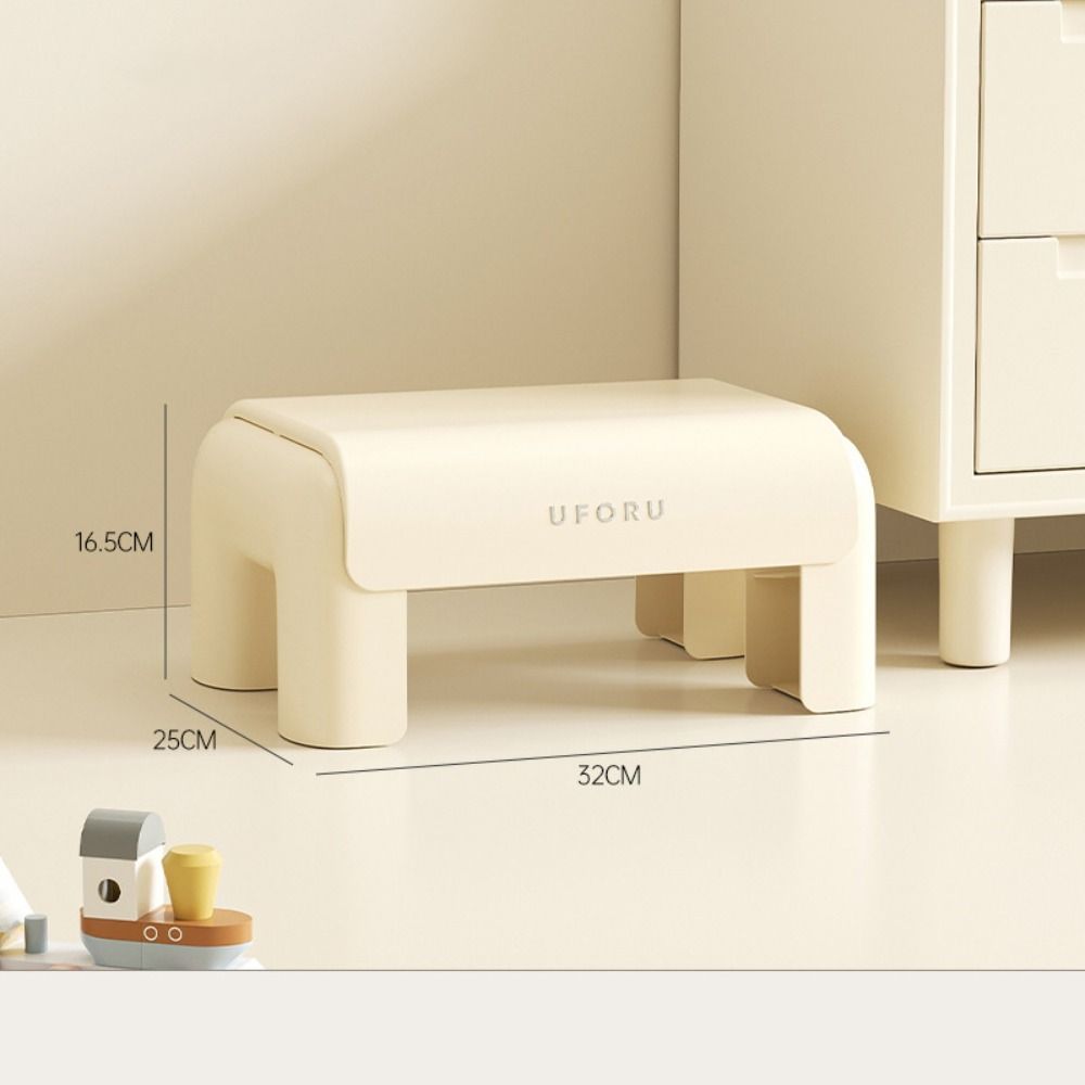 Ergonomic Shoe Changing Stool Waterproof Anti-Slip Toilet Footstool Multi-Function Thickened Children's Small Stool