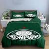 Green Palmeiras logo pattern. Bedding sets Duvet cover sets Duvet covers Pillowcases(1 * Duvet Cover 2 * Pillowcases without duvet insert)