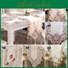 Runner Table Embroidered Floral Lace Translucent Gauze Table Cloth Hollow Design