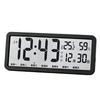 Electric Wall Clock Wide Screen Digital Wall Desk Clock with Chinese Calendar Screen, Temperature and Air Moisture Display for Daily Use