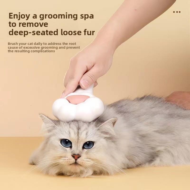 Pet Massage Cat Claw Comb With Oneclick Fur Removal For Cat Grooming Supplies