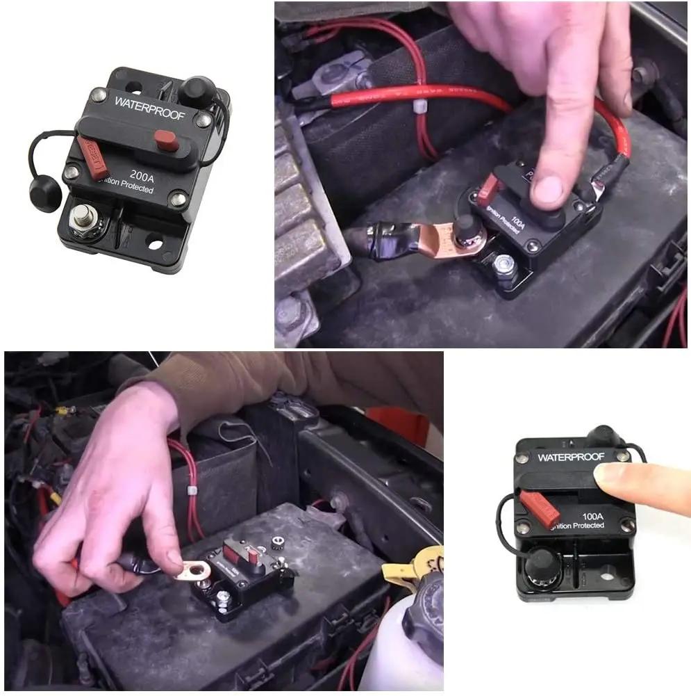 New 11A-111A Circuit Breaker 11V Trolling with Manual Reset Boat Manual Power Protect for Audio Fuse Car 18V DC Waterproof