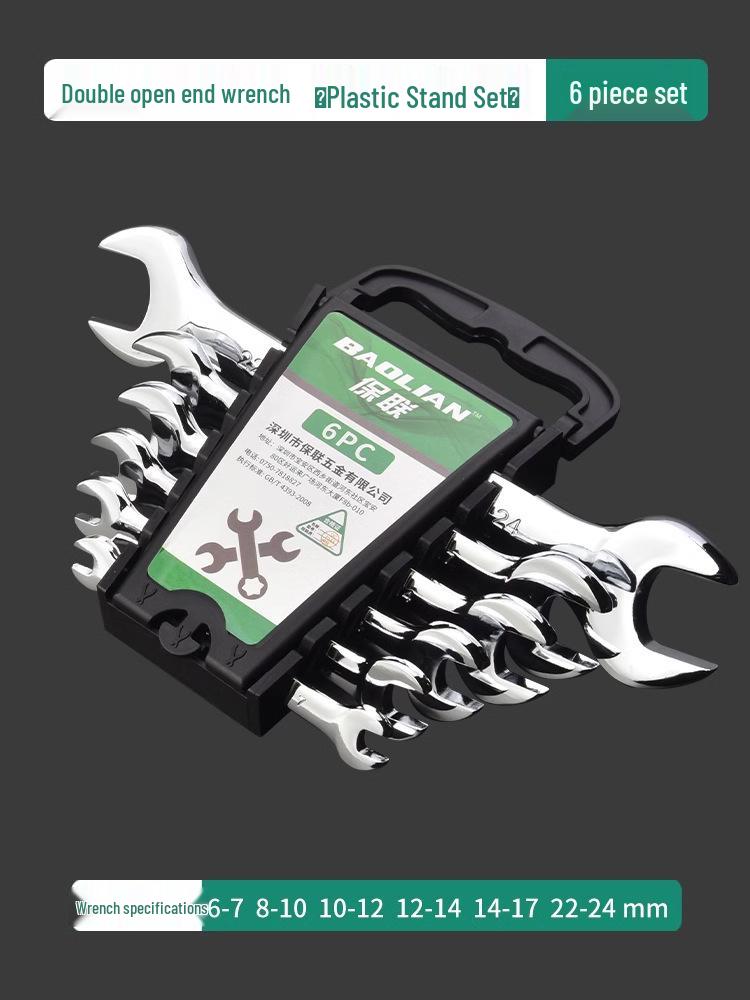 Doppelkopf-Maulschlüssel-Set - Polierte Oberfläche, Kleines Werkzeugset für Zuhause, 8-10mm Steckschlüssel-Helfer