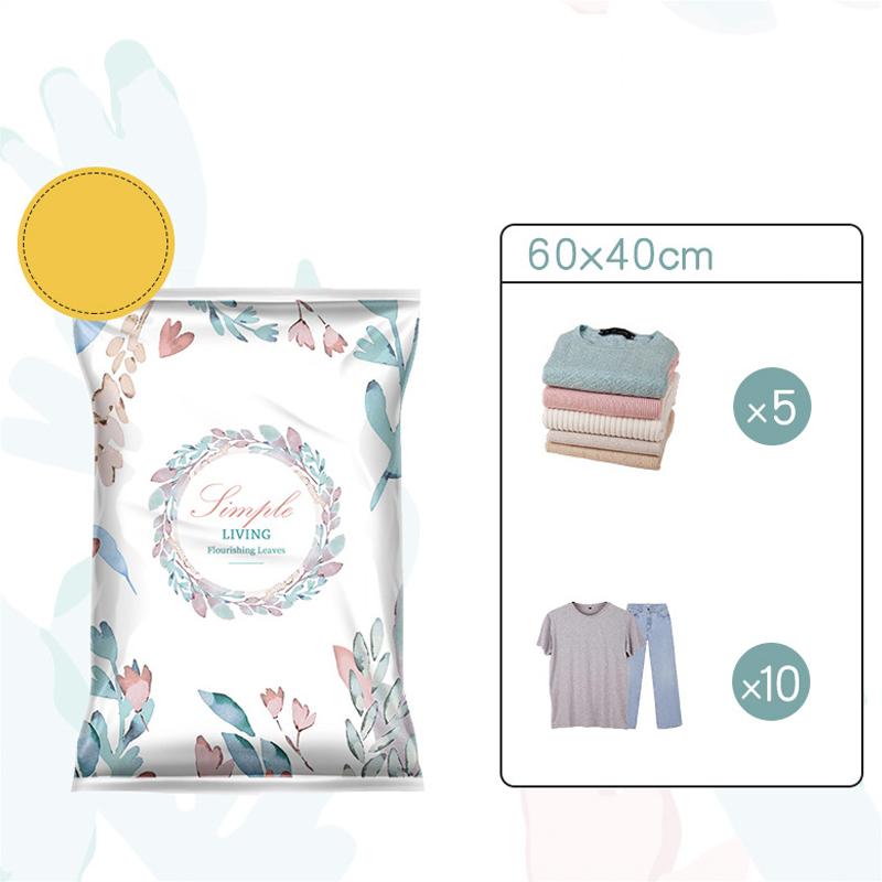Vacuum Storage Bags Compression Bags for Clothes Thickened Material Space Saving Storage Organizer Travel Home Use Bedding Clothes Storage Bag