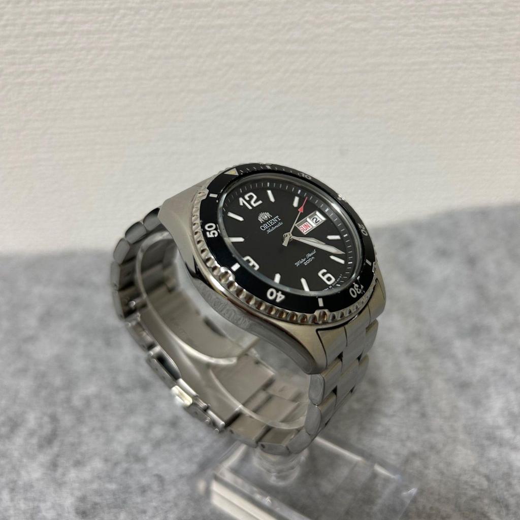 Used Orient Mako II Diver's Watch FAA02001B9 AA02-C0-B Automatic Day-Date Black Dial