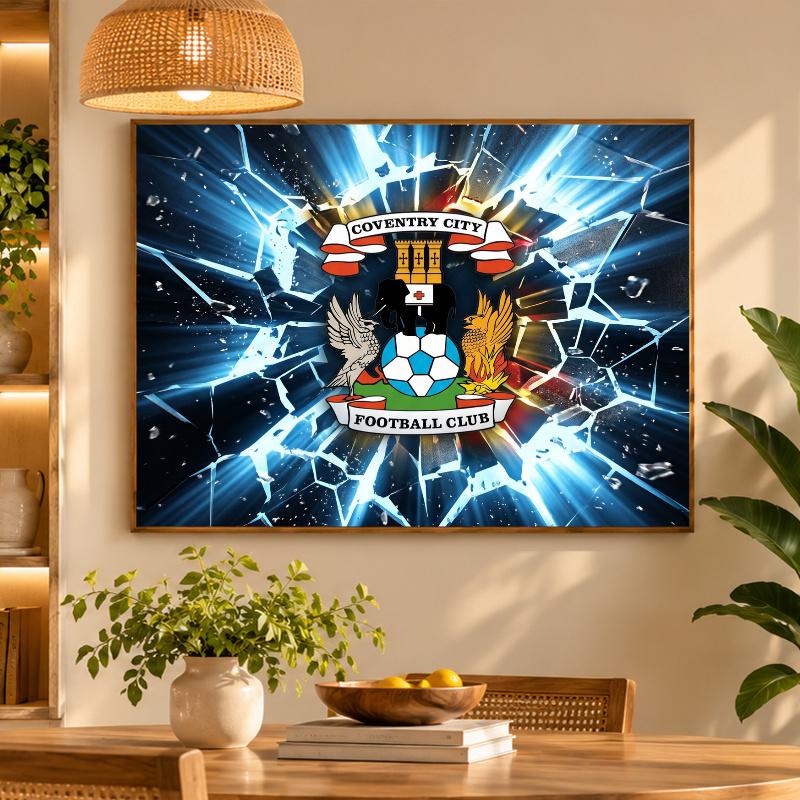 5D Diamond Painting Coventry City Football DIY Full Drill Diamond Art Kit Home Decoration