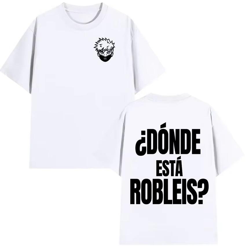 Rapper Robleis Letters 2026 Spring summer Print Harajuku Hip Hop T Shirts Mens Fashion Tshirts Casual Cotton Short Sleeve Top