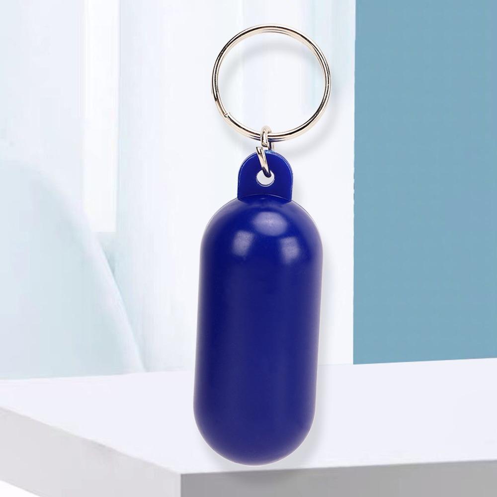 5 Pcs Capsule-Shaped Floating Keychain ABS Float Key Ring Floating Key Ring  Boating Accessories