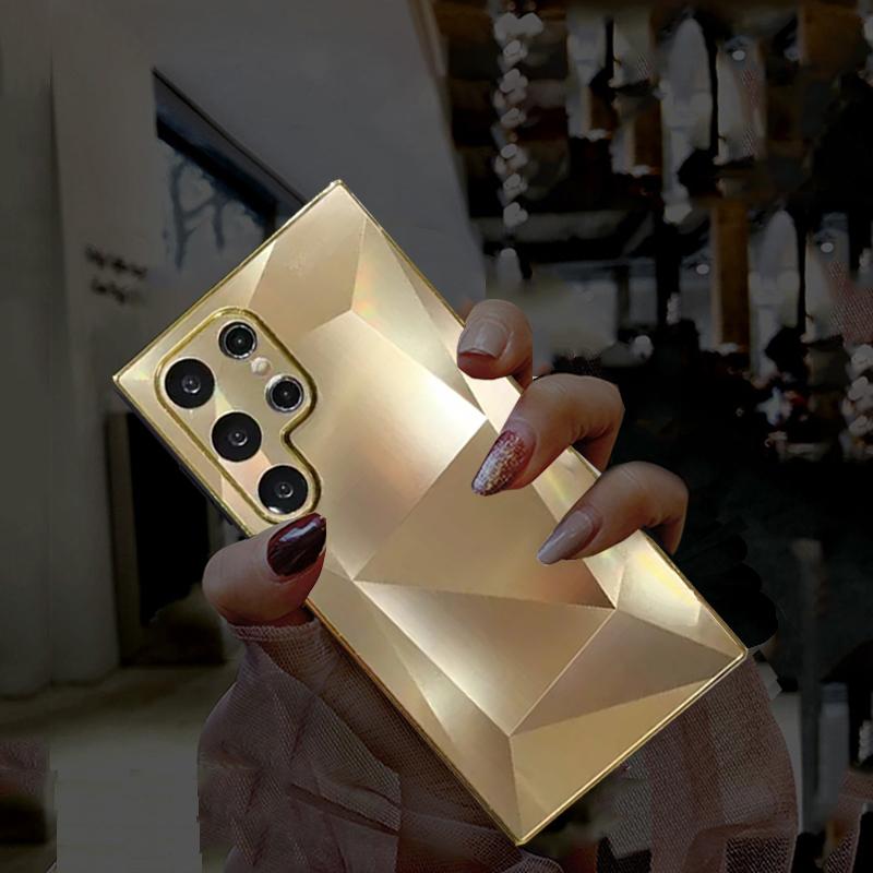 Powłoka laserowa z brokatem diamentowym wzór etui do Samsung Galaxy A54 A34 A24 A14 A73 A53 S22 S23 S24 Ultra Plus iPhone 15 14 13 Pro Max twarda miękka obudowa