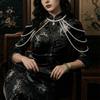 Beads Imitation Pearl Shoulder Chain Gold Chain Bridal Tassel Necklace  Wedding Occasions