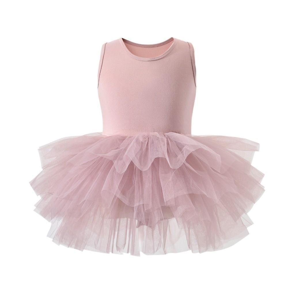 

Short Sleeve Ballet TuTu Dress Princes Dress Ballet Performance Costume Gymnastic 90cm рожевий