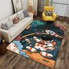 Astronaut and Rocket Pattern Creative Carpet Suitable for use as an anti-slip game mat for living room and bedroom sofas