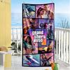 Grand Theft Auto Beach Towel Soft Durable Quick-Dry Comfortable Lightweight Suitable for Swimming Gym Camping Yoga Vacation