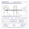 Red Core Common Mode Choke Inductor T844, 0.5 Wire, 100UH/150UH, 3A Ferrite Coil