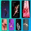 Pole Dance Dancing Fitness Phone Case For Samsung Galaxy A13,A21s,A22,A31,A32,A52,A53,A71,A80,Soft Black Shell