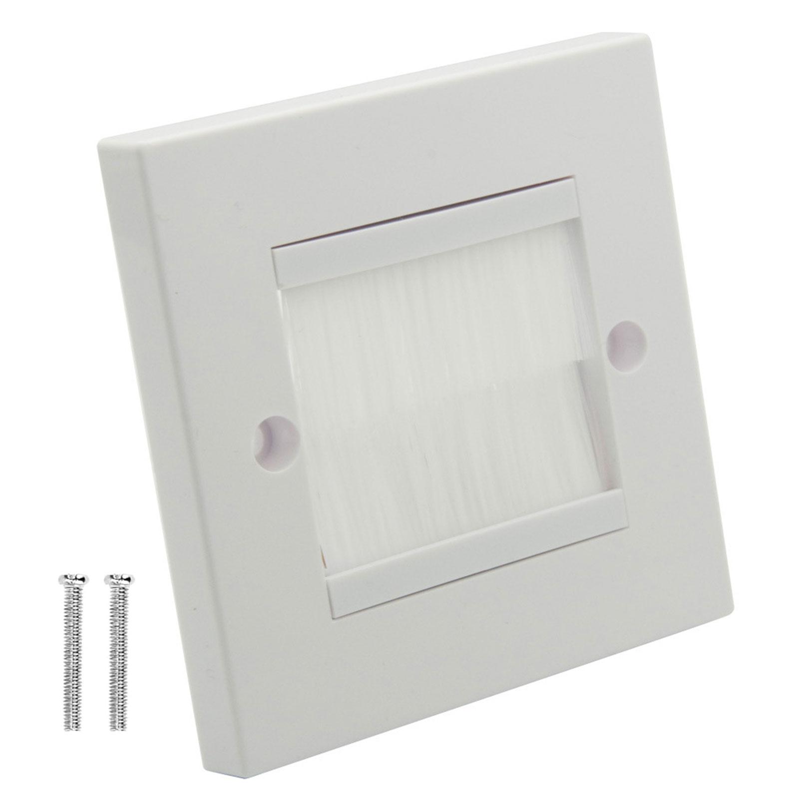 

Настенная панель с щеточным портом, вставка-крышка, одинарная, щетина, настенная панель с щеточным портом, вставка-крышка, панель для монтажа розетки, долговечная