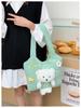 Autumn/Winter Women's Plush Cartoon Tote Bag with Large Capacity