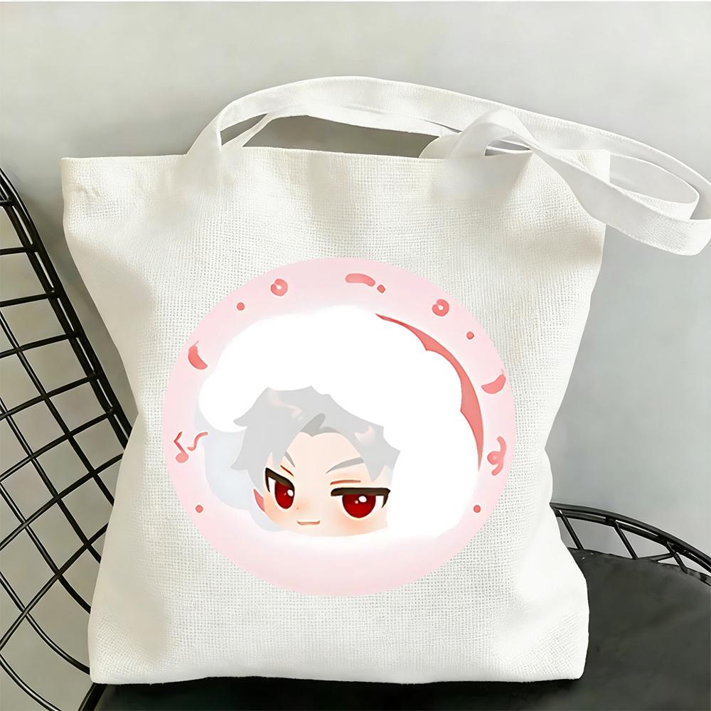 

Love and Deepspace Cartoon Round Canvas Bag Sylus Rafayel Zayne Xavier Caleb 35x40CM Anime Cosplay Storage Shoulder Bag Fan Gift