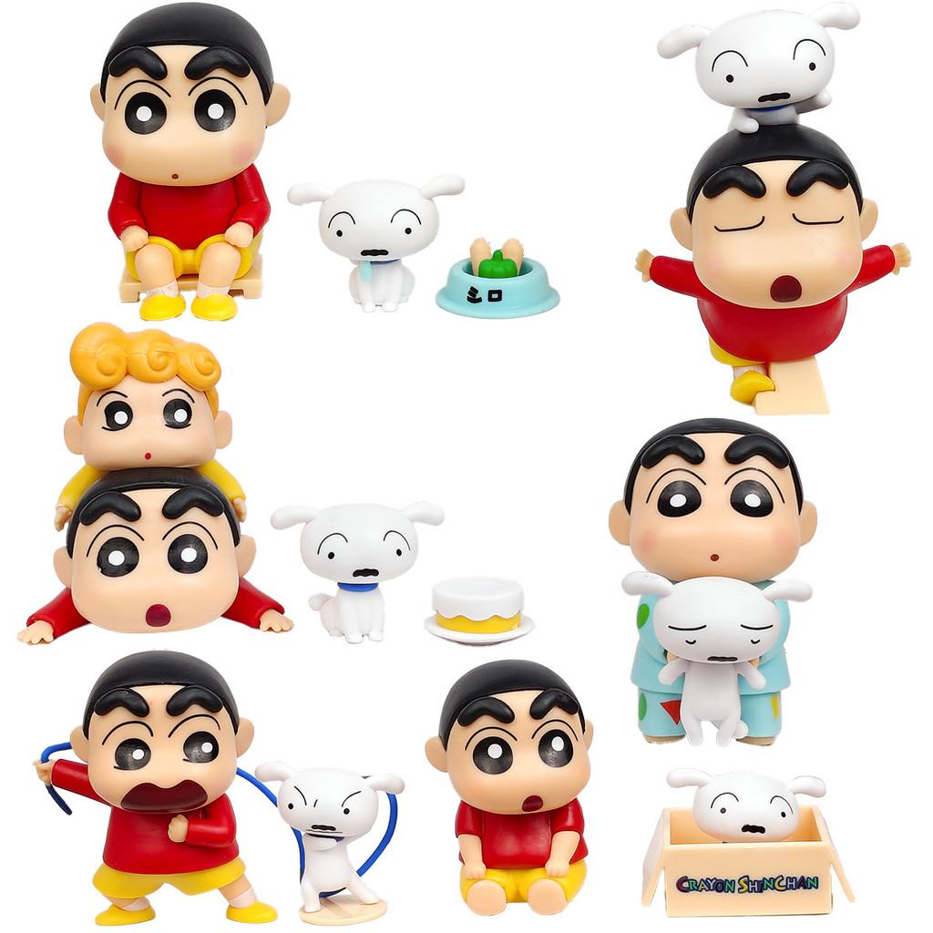 Crayon Shin Chan Shiro Daily Life Pvc Blind Box Collectible Toy For Kids And Fans