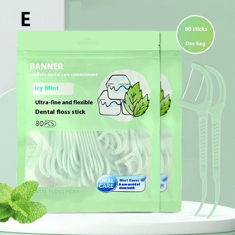 

50/80/100Pcs Disposable Dental Floss Bow Design Portable Toothpick Floss Picks for Adult Oral Cleaning And Carry-on Teeth Care