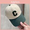 Unisex-Baseballkappe mit besticktem Buchstaben C und verstellbarer Passform für Freizeit und Sonnenschutz