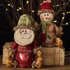Christmas Tabletop Decorations Gift Bags with Zipper for Holiday Party Favors And Stocking Stuffers, Candy Storage Containers Cute Bag, Santa/Reindeer