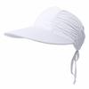 Womens Sun Visor Hat Wide Brim Cool Adjustable Sun Visors Caps Summer Beach Sun Protection Hats