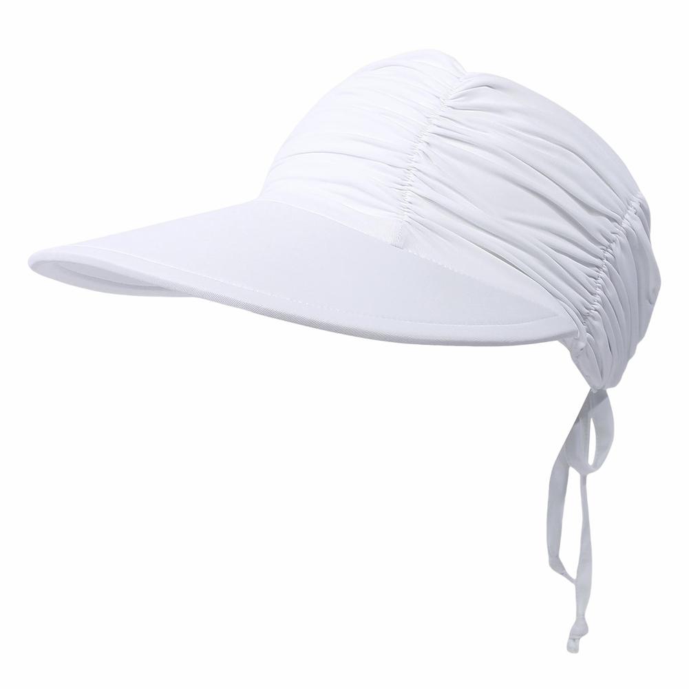 Womens Sun Visor Hat Wide Brim Cool Adjustable Sun Visors Caps Summer Beach Sun Protection Hats