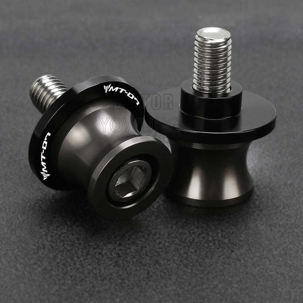 For Yamaha MT 07 MT07 FZ07 FZ 07 FZ-07 MT-07 Motorcycle 6MM Aluminum Swing Arm Stand Screw Swingarm Spools Slider Accessories