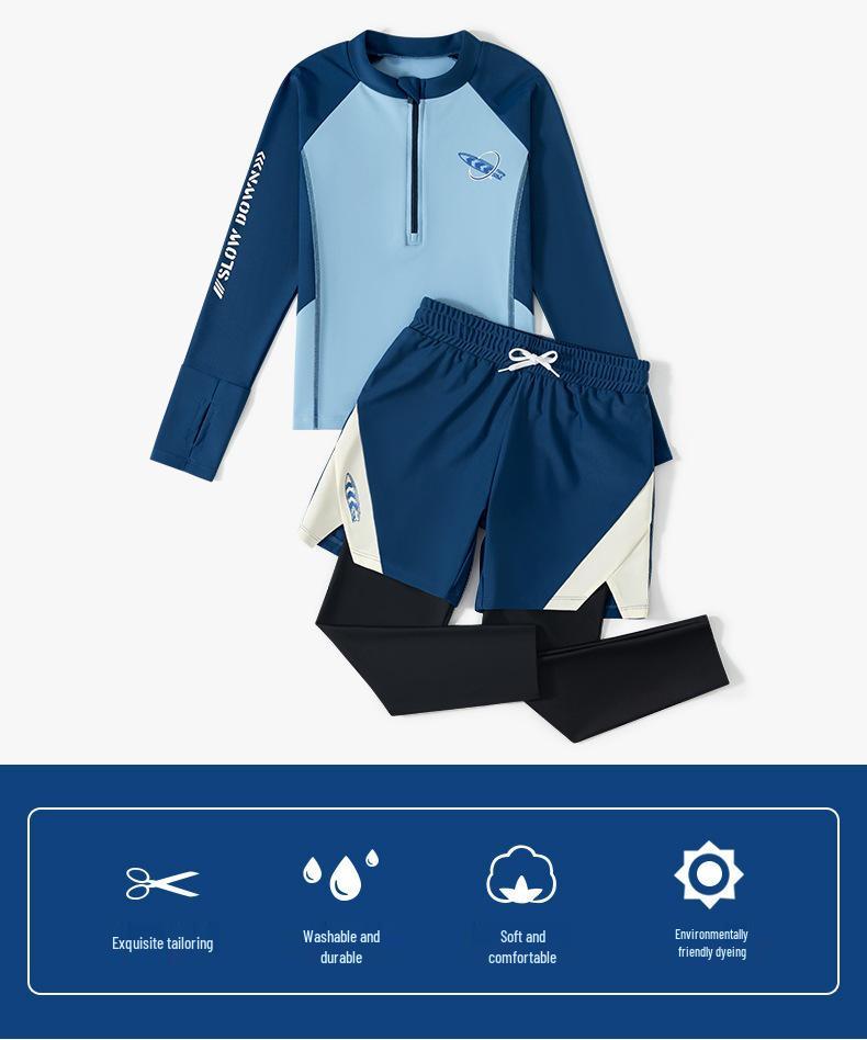 Kids' Sun Protection Swim Set: Boys' Long Sleeve & Pants