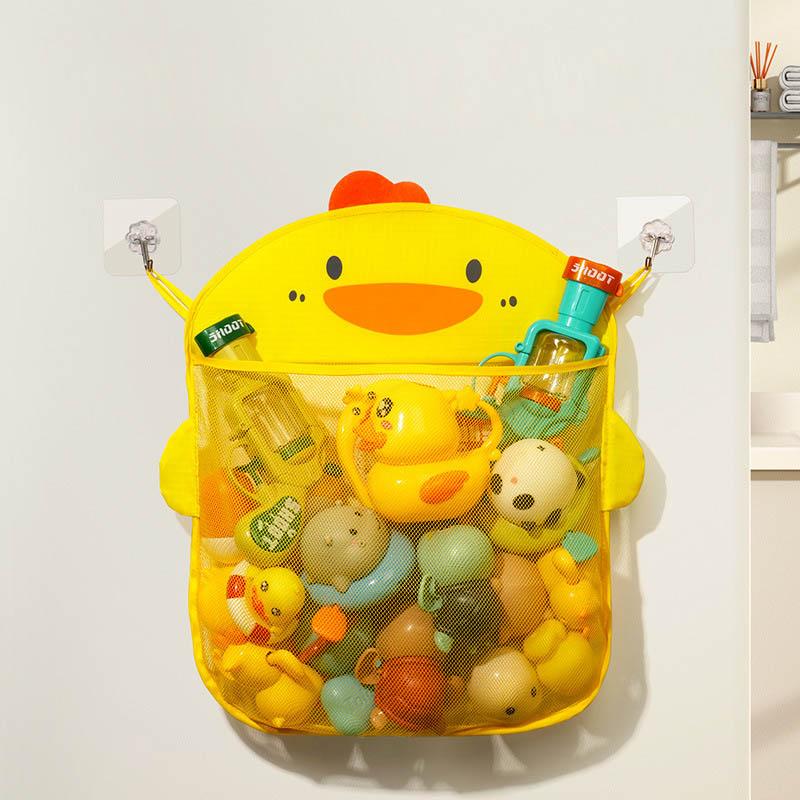 Organizer Kids Tidy Storage Suction Bathroom Bathtub Toys Hanging Bag Dinosaur Animal Baby Bath Toys Basket Mesh Bag Water Toys