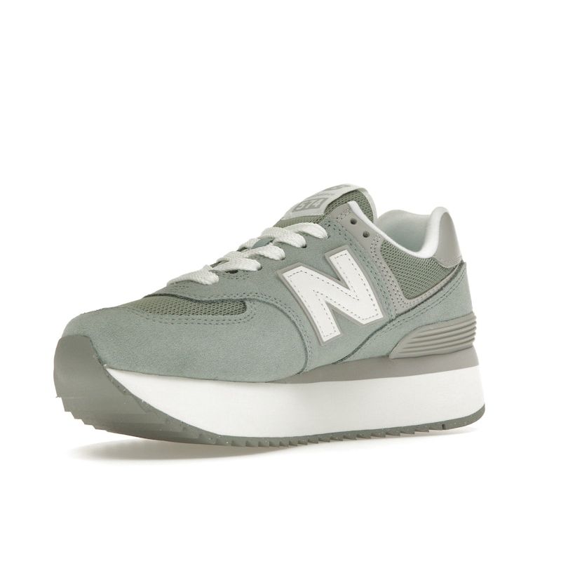 New Balance 574+ Juniper Women Sneakers Green Raincloud White WL574ZSG