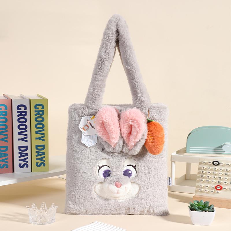 Disney Judy, Nick, Stitch, Lotso, and Marie Plush Shoulder & Crossbody Bag Set