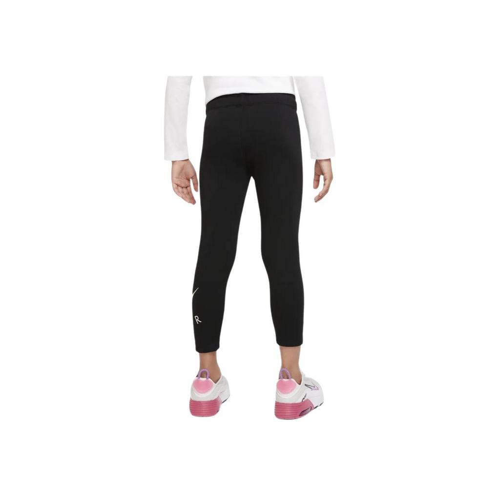 Nike Kids Logo Print Elastic Tight Knit Sports Pants Kids bottoms Black DO2709-010